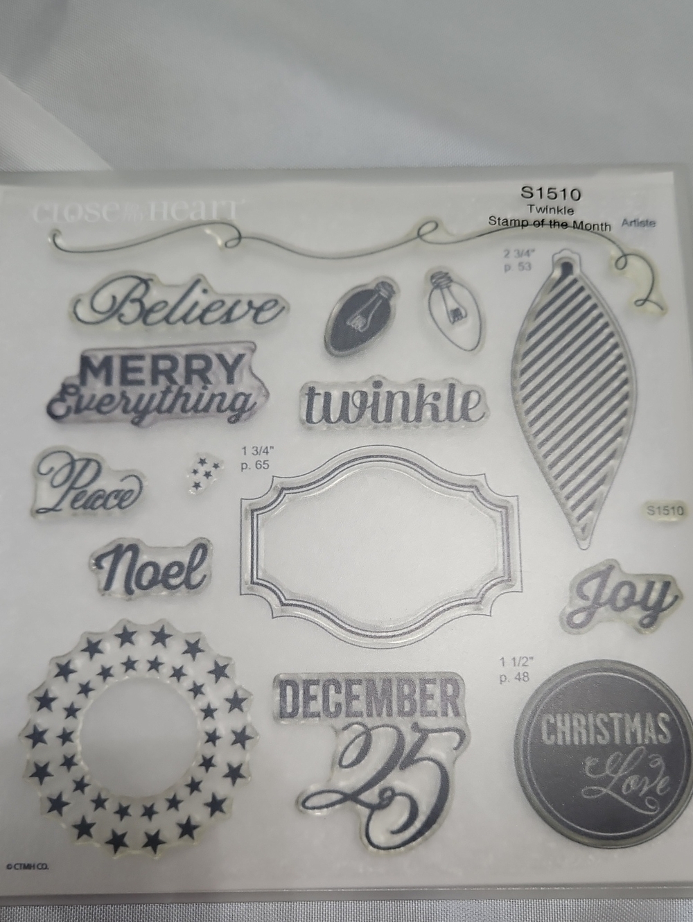 Close To My Heart S1510 Twinkle Stamp Set